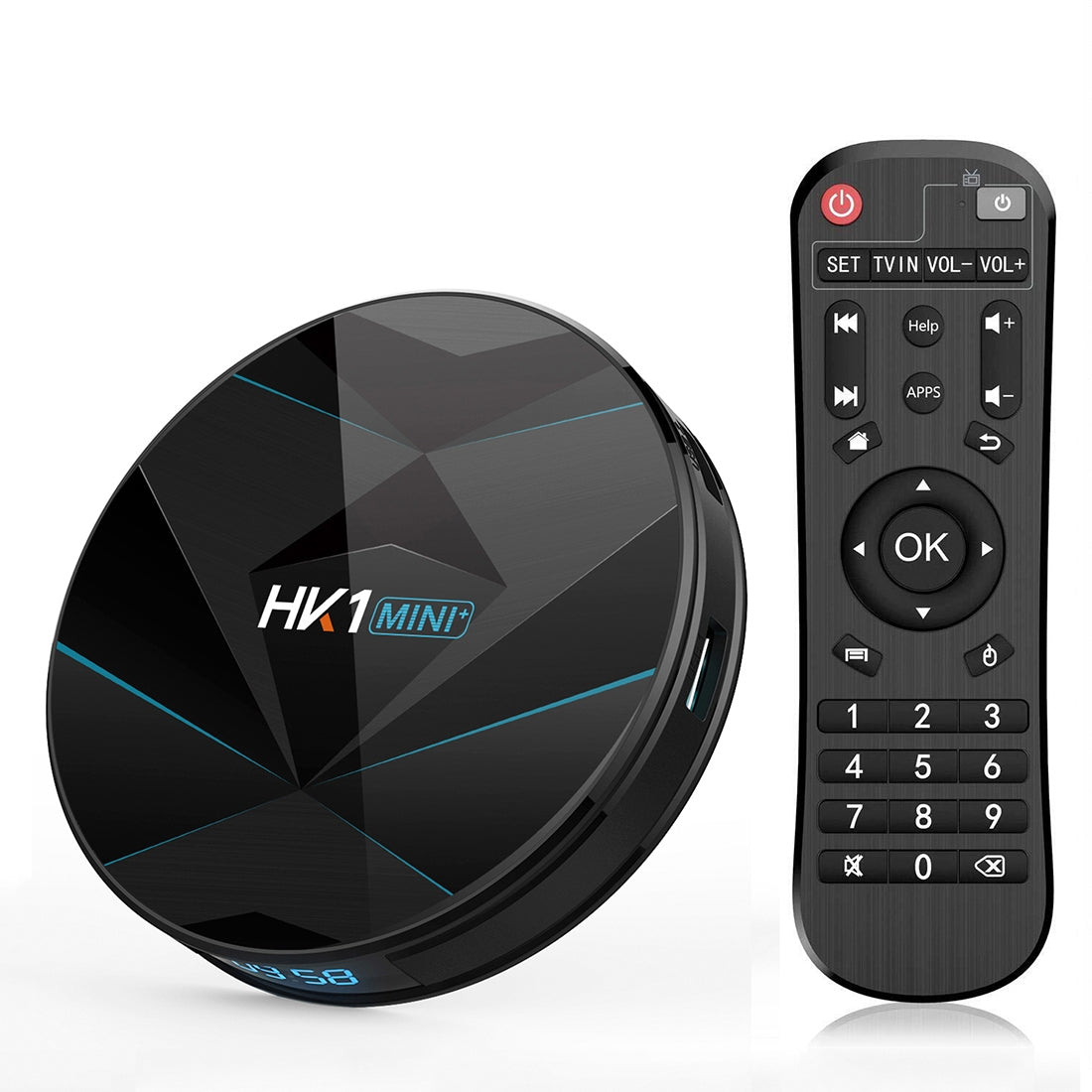 HK1MINI+ Android 9.0 RK3318 Quad Core Bluetooth TV Box WiFi Media Player 2+16GB - US Plug HK1MINI+ Android 9.0 RK3318 Quad Core Bluetooth TV Box WiFi Media Player 2+16GB - US Plug